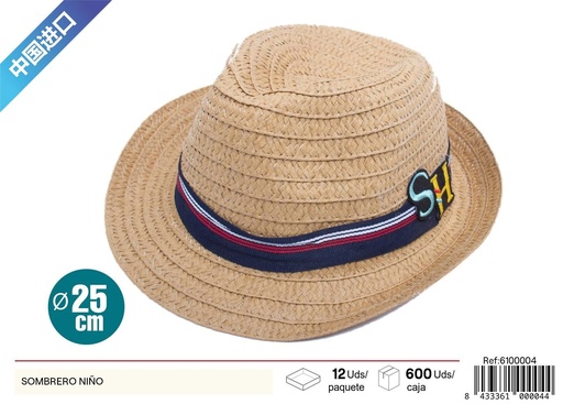 [6100004] Sombrero de niño - Accesorios de moda para el verano