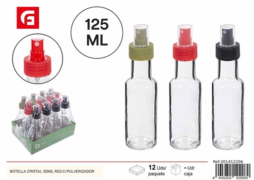 [201412206] Botella de cristal con spray 125ML - Productos de vidrio y cerámica