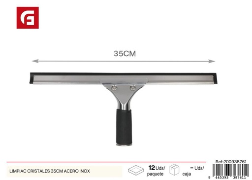 [200938761] Limpia cristales de acero inoxidable 35 cm - Accesorios de limpieza para ventanas