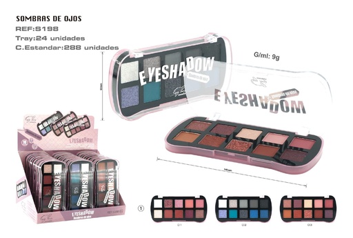 [S198-01] Sombra de ojos 216/C - Variedad en maquillaje