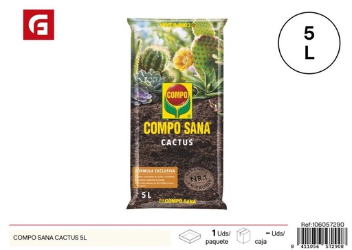 [106057290] Tierra para cactus COMPO SANA 5L - Tierra para plantas