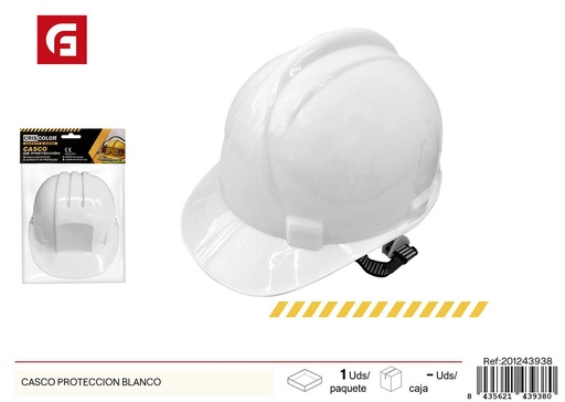 [201243938] Casco de protección blanco - Accesorios de seguridad