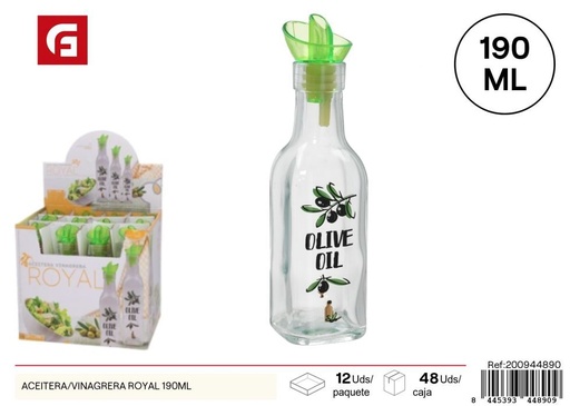 [200944890] Aceitera/vinagrera Royal 190 ml - Cristalería y utensilios de cocina