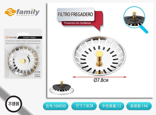 [104930] Filtro fregadero 7.7cm - Utensilios de cocina