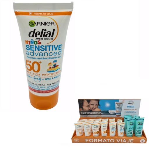 [3600542126885]  Garnier Delial solar niños F50 50ml - Protección solar y cuidado infantil
