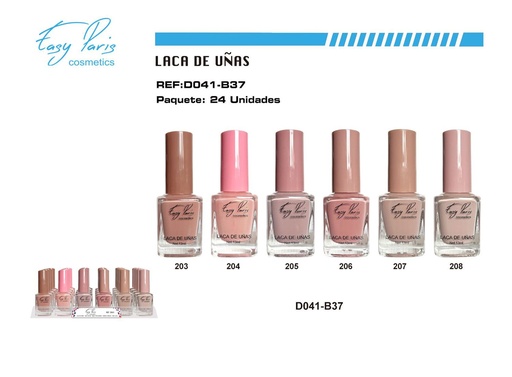 [D041-B37] Laca de uñas 24/U bandeja - Esmaltes de uñas