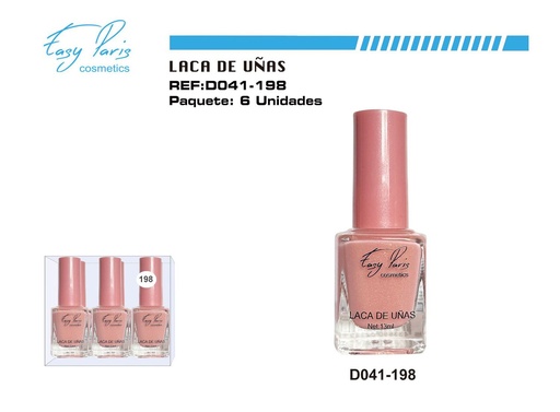 [D041-198] Laca de uñas Easy Paris 6/U - Esmaltes de uñas