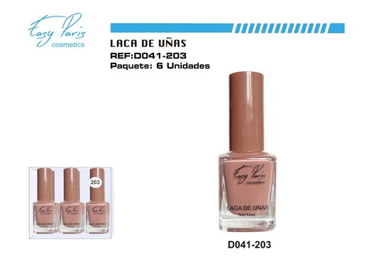 [D041-203] Laca de uñas Easy Paris 6/U - Esmaltes de uñas