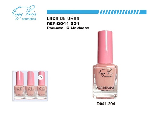 [D041-204] Laca de uñas Easy Paris 6/U - Esmaltes de uñas