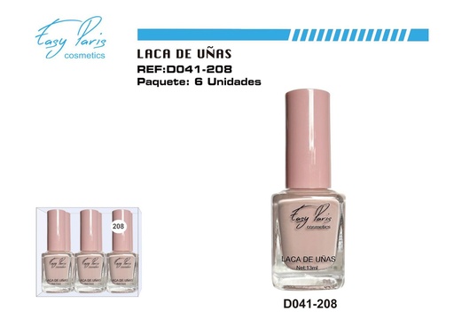 [D041-208] Laca de uñas Easy Paris 6/U - Esmaltes de uñas