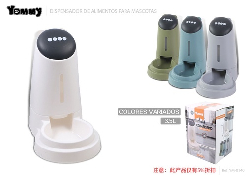[YM0140] Dispensador de comida para mascotas 3.5L - Accesorios para mascotas