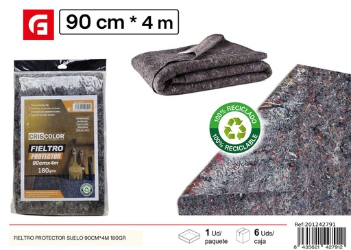 [201242791] Fieltro protector suelo 90x4 m 180 g - Productos de protección