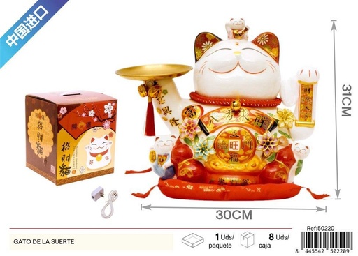 [50220] Gato de la suerte de diseño atractivo - Elemento decorativo para atraer fortuna