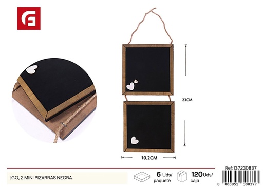 [137230837] 2 mini pizarras negras - Material escolar y pizarras para niños