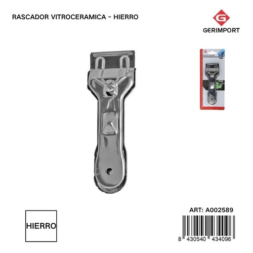 [A002589] Rascador vitrocerámica de hierro - Utensilios para la cocina