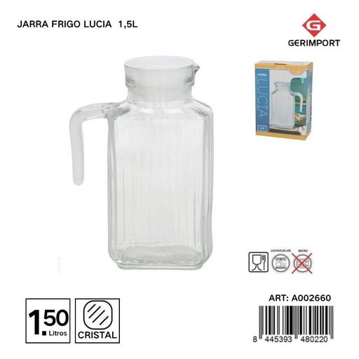 [200948022] Jarra de vidrio frigo Lucía 1.5L - Accesorios de cocina y jarras de cristal