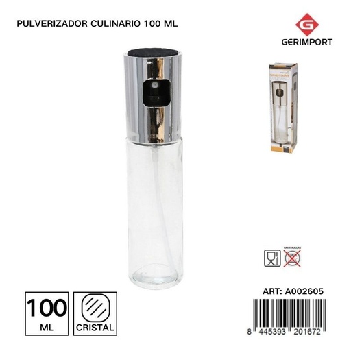 [A002605] Pulverizador culinario de vidrio 100ml - Utensilios de cocina