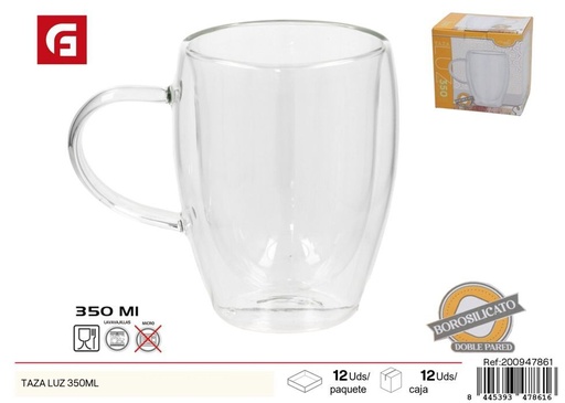 [200947861] Taza luz 350 ml - Vajilla de vidrio y cerámica