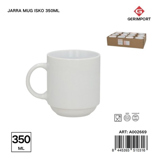[A002669] Jarra mug Isko 350 ml - Accesorios de mesa y tazas de cerámica