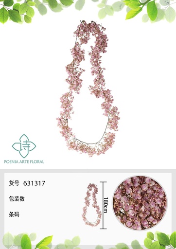 [631317ROSA] Guirnalda de Gypsophila - Novedades de decoración