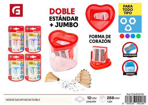 [154404118] Sacapuntas doble 140240 - Material escolar