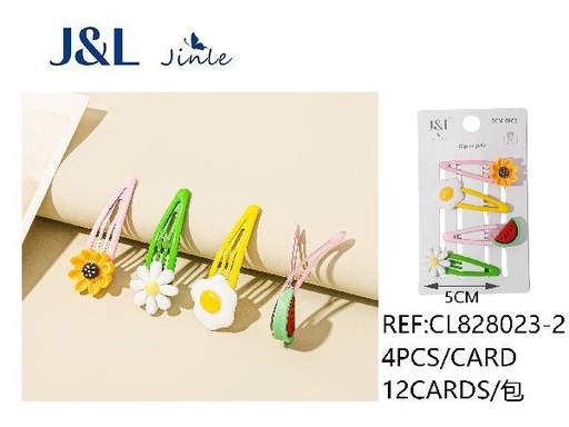 [8445801314215] Pack de 4 ranas 5 cm surtidas 12/u CL828023-2 - Accesorios para el cabello y pinzas