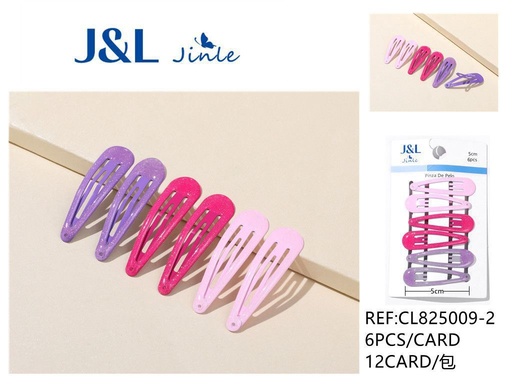 [8445801310446] Pack de 6 ranas 5 cm surtidas 12/u CL825009-2 - Accesorios para el cabello y pinzas