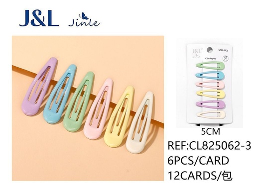 [8445801315403] Pack de 6 ranas de 5 cm surtidas - Accesorios para el cabello y pinzas decorativas