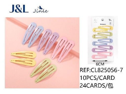 [8445801317650] Pack de 10 ranas de 6 cm surtidas - Accesorios para el cabello y pinzas decorativas