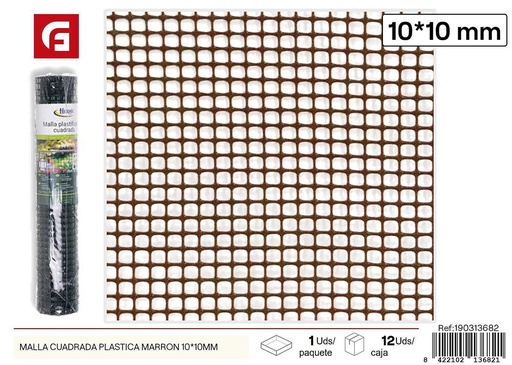 [190313682] Malla cuadrada de plástico marrón 0.5x5m - Accesorios de jardín
