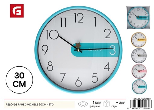 [200925984] Reloj de pared Michele 30cm - Decoración del hogar