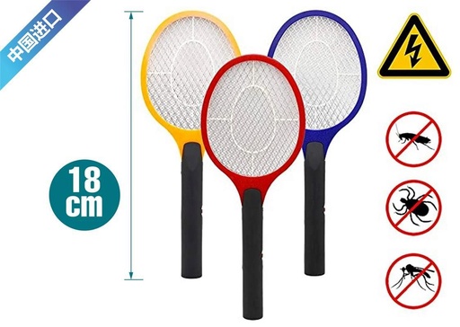 [6500042] Raqueta matamoscas de batería 18cm - Utensilios plásticos para el hogar