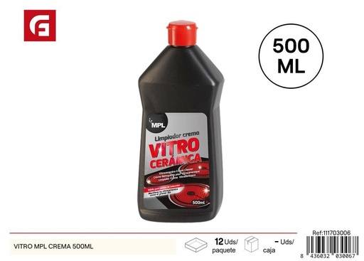[111703006] Crema limpiadora para vitrocerámica Vitro MPL 500 ml - Productos de limpieza