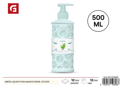 [104759806] Jabón líquido para manos 500 ml vetiver - Productos de cuidado personal