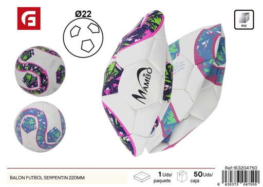 [163204750] Balón de fútbol Serpentin 220 mm - Juguetes y deportes