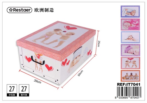 [IT7041] Caja de cartón plegable 50x39x25 cm - Embalaje económico y práctico