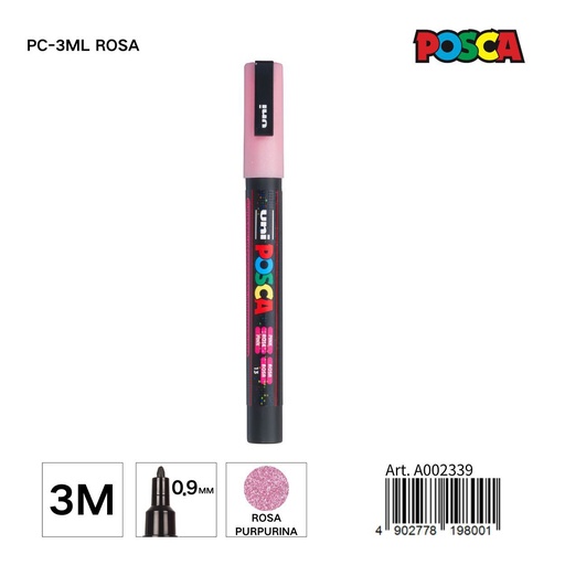 [A002339] Marcador POSCA 0,9 mm color rosa - Papelería y marcadores