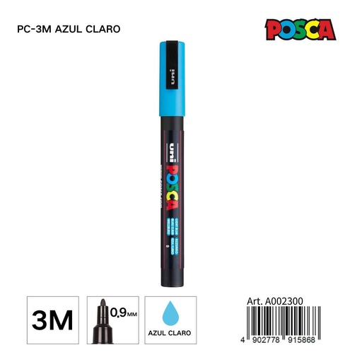 [A002300] Marcador POSCA 0,9 mm color azul claro - Papelería y marcadores