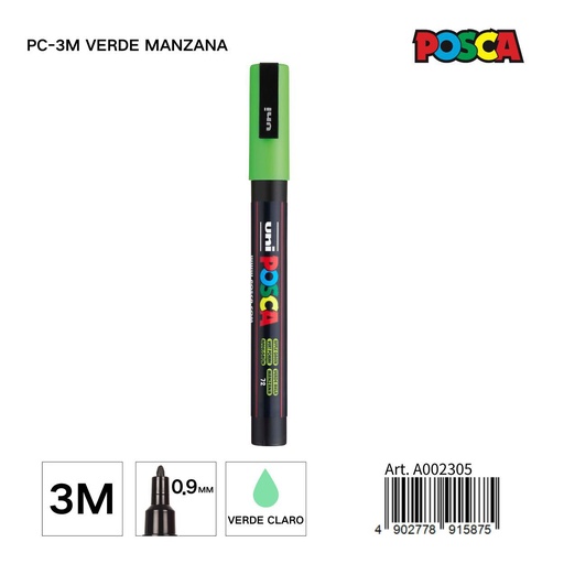 [A002305] Marcador POSCA 0,9 mm color verde claro - Papelería y marcadores