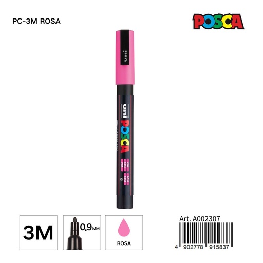 [A002307] Marcador POSCA 0,9 mm color rosa - Papelería y marcadores