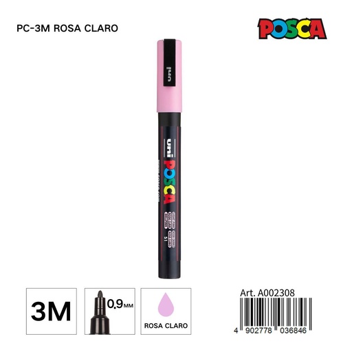 [A002308] Marcador POSCA 0,9 mm color rosa claro - Papelería y marcadores