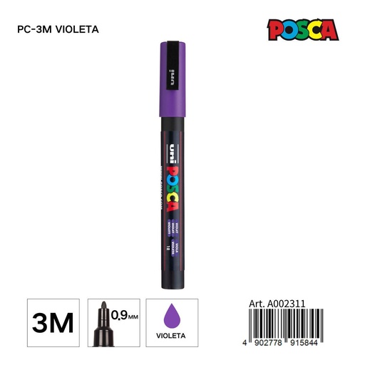 [A002311] Marcador POSCA 0,9 mm color violeta - Papelería y marcadores