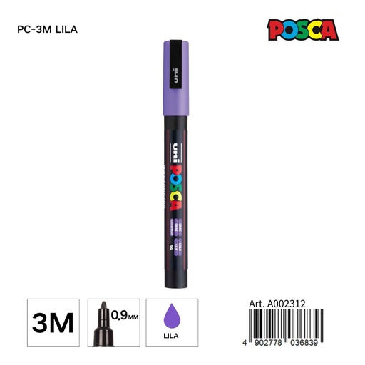 [A002312] Marcador POSCA 0,9 mm color lila - Papelería y marcadores
