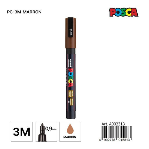 [A002313] Marcador POSCA 0,9 mm color marrón - Papelería y marcadores