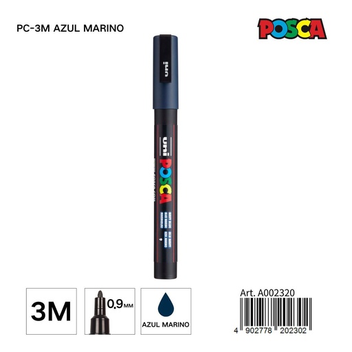 [A002320] Marcador POSCA 0,9 mm color azul marino - Papelería y marcadores