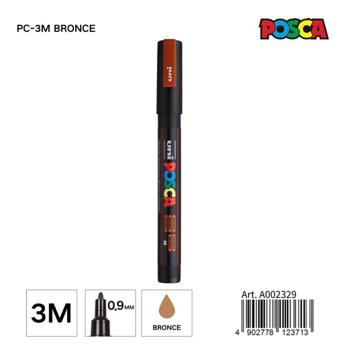 [A002329] Marcador POSCA 0,9 mm color bronce - Papelería y marcadores