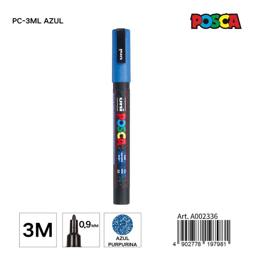 [A002336] Marcador POSCA 0,9 mm color azul - Papelería y marcadores