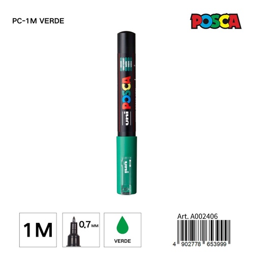 [A002406] Marcador UNI-PIN 0,7 mm color verde - Papelería y marcadores