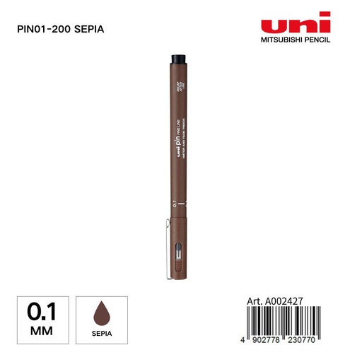 [A002427] Marcador UNI-PIN 0,1 mm color sepia - Papelería y marcadores