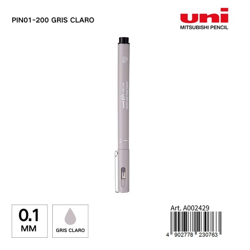 [A002429] Marcador UNI-PIN 0,1 mm color gris claro - Papelería y marcadores